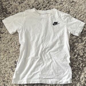 Nike White T-Shirt with Black Logo